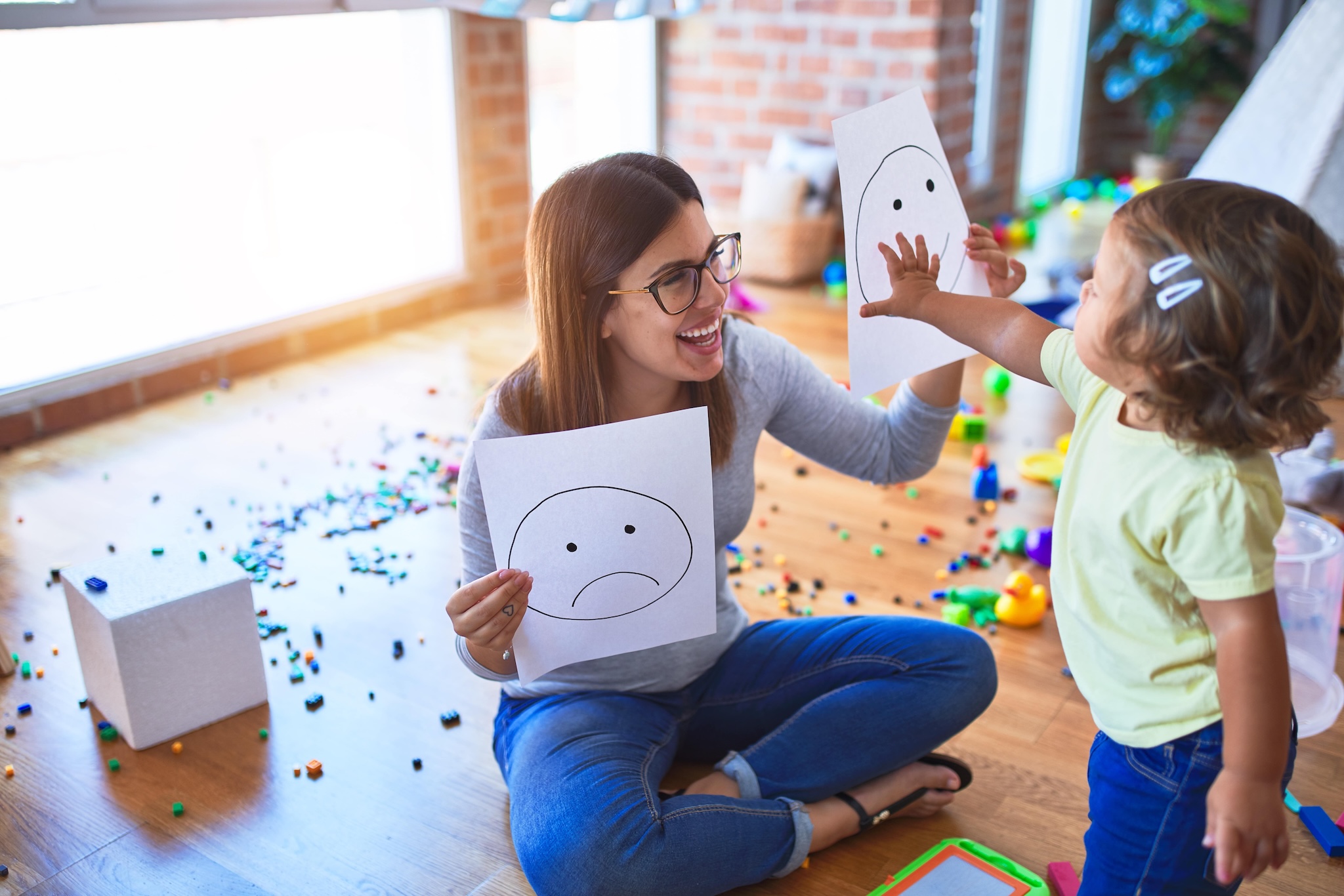 Woman Playing With Child
